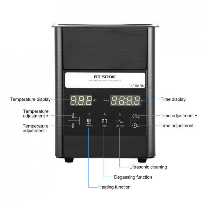 Durable Heated Ultrasonic Cleaner , Small Capacity Laboratory Ultrasonic Cleaner 0