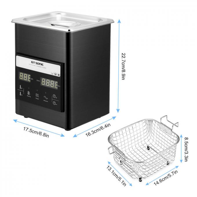 Durable Heated Ultrasonic Cleaner , Small Capacity Laboratory Ultrasonic Cleaner 1