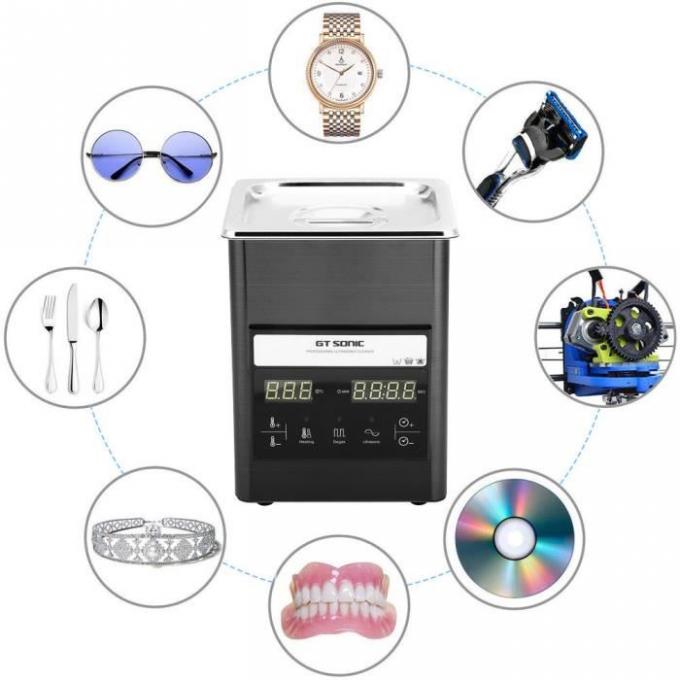 Durable Heated Ultrasonic Cleaner , Small Capacity Laboratory Ultrasonic Cleaner 2