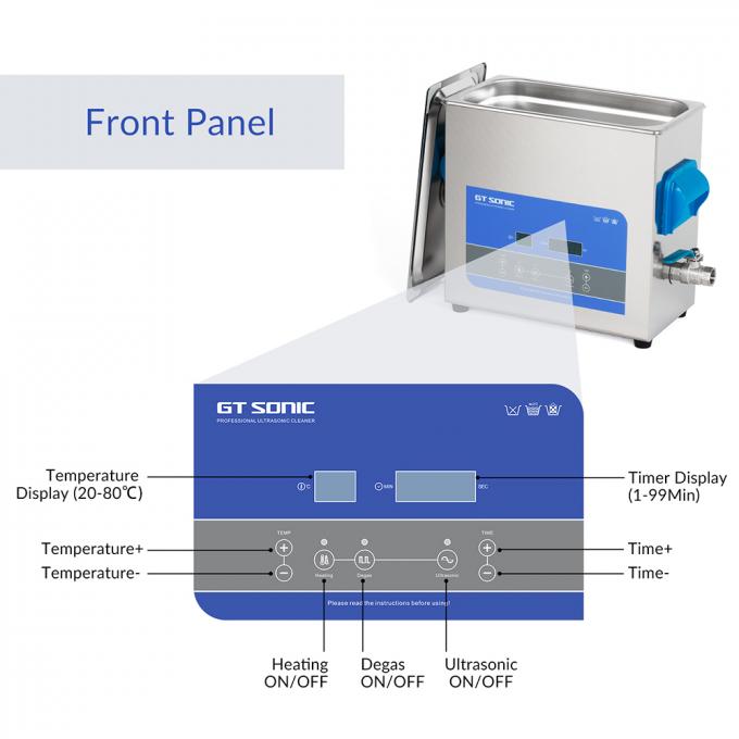 Benchtop 6L Parts Ultrasonic Cleaner Electronics Ultrasonic Washer 2