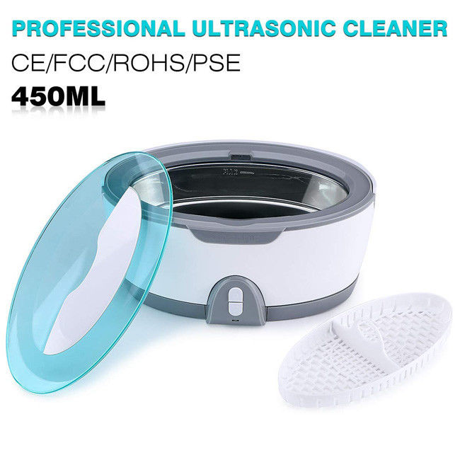 Detachable 35W Ultrasonic Digital Cleaner 450ml Silver Jewellery Cleaner 0