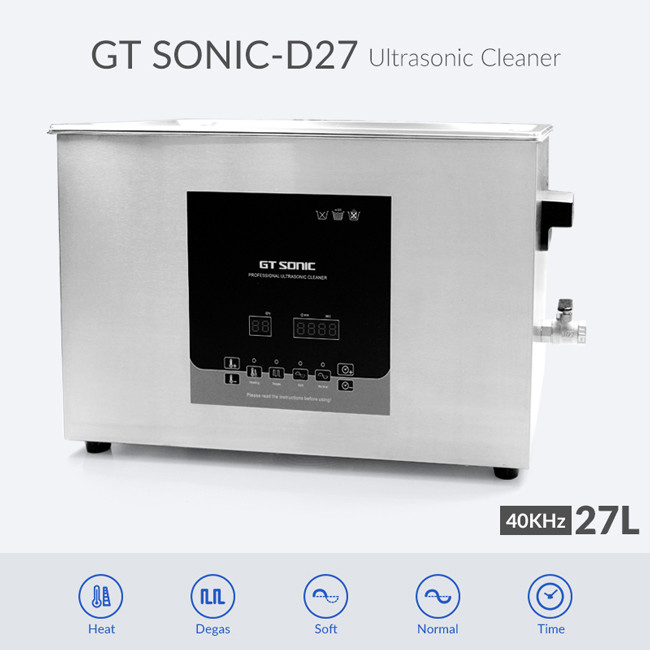 27L Benchtop Ultrasonic Cleaner 500W Ultrasonic Cleaning Machine For Commercial Diving Equipment 0