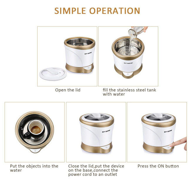 Durable PCB Small Ultrasonic Cleaner For Teacups 184 * 181 * 182MM 2