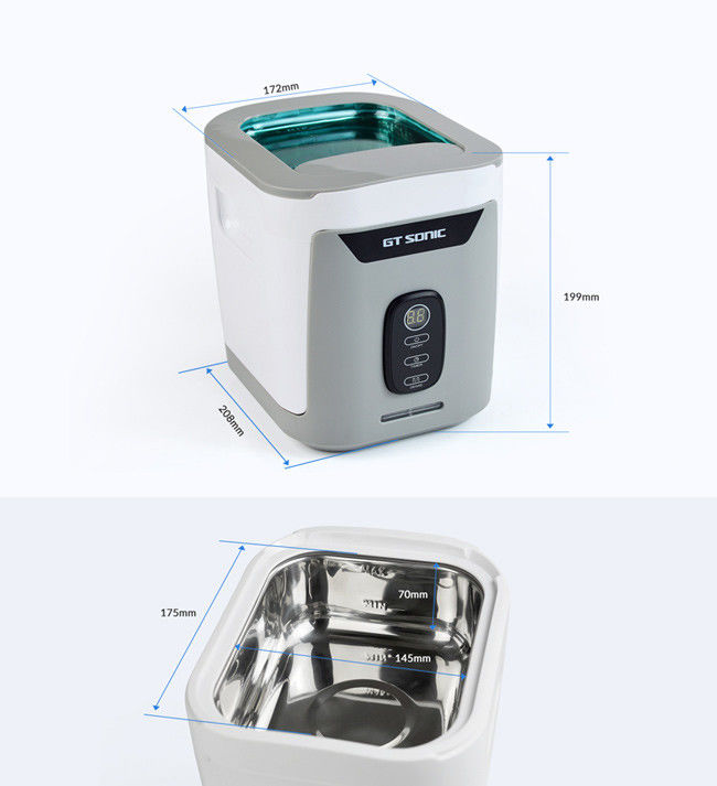Detachable Home Ultrasonic Cleaner Stainless Steel Tank With UV Light Touch Panel 0