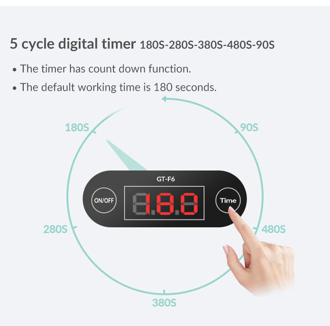 GT SONIC Ultrasonic Jewelry Cleaner Small Ultrasonic Watch Cleaner 750ml 5