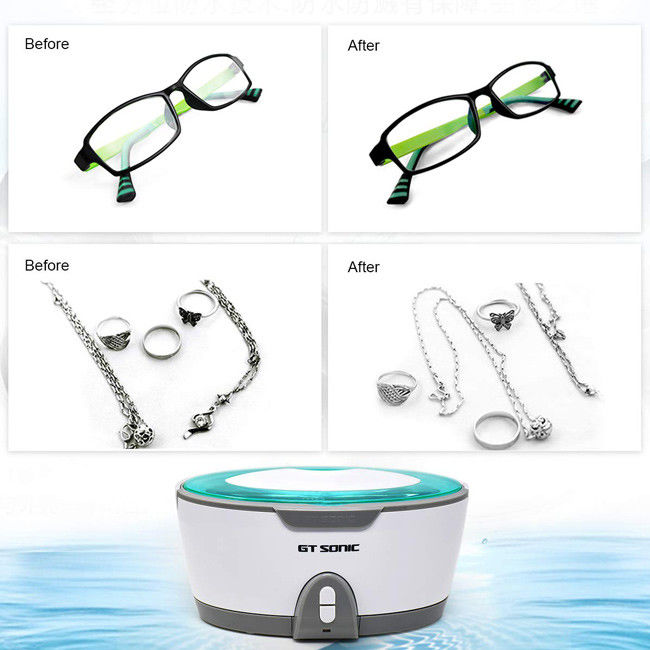 Detachable 35W Ultrasonic Digital Cleaner 450ml Silver Jewellery Cleaner 2
