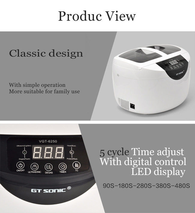 65w 40kHz Home Ultrasonic Cleaner 2.5L Ultrasonic Parts Washer 1