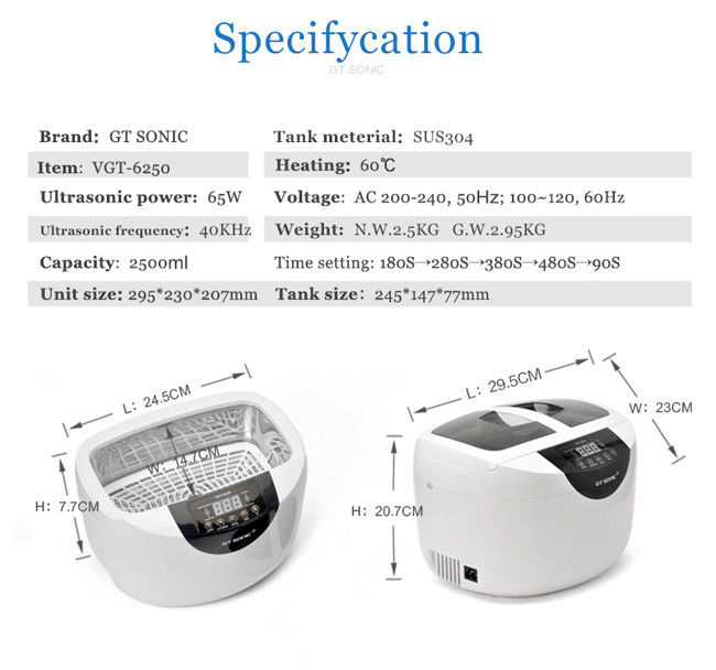 Stainless Steel Tank  Home Ultrasonic Cleaner Baby Bottle Sterilizer With Heating Function 2