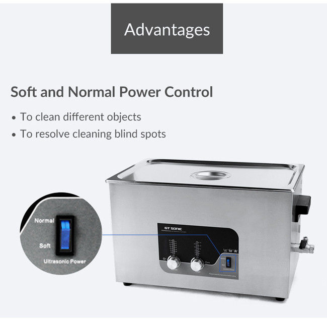Dual Power Ultrasonic Parts Washer , Ultrasonic Fruit Vegetable Washer 2