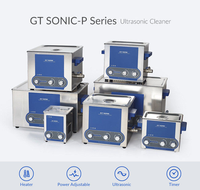 Heated Lab Ultrasonic Cleaner Stainless Steel Material 190 * 170 * 220MM 0