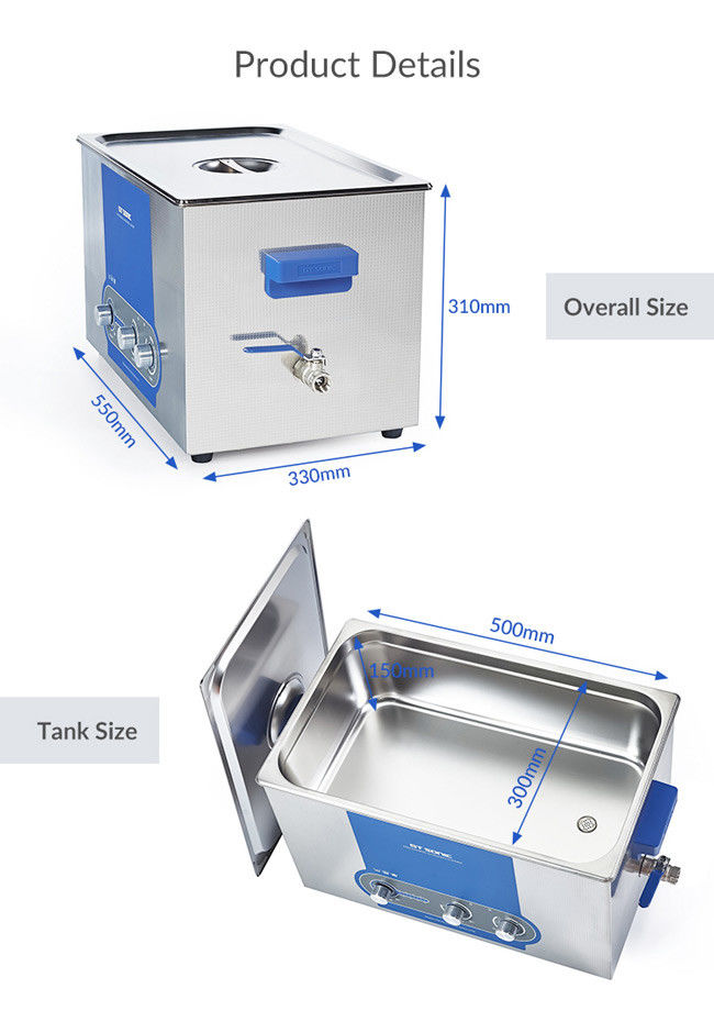 30%-100% Power Adjustable Cleaning Machine Ultrasonic Timer Temperature Ultrasonic Bath 1