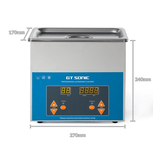 Jewelry / Watch Ultrasonic Washing Machine Two Built - In Transducers 0