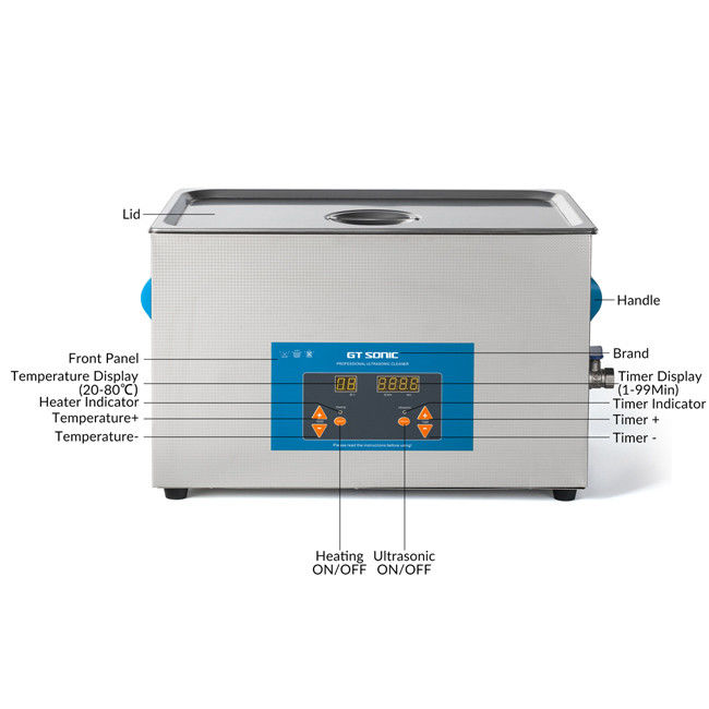 Classic VGT Series Ultrasonic Cleaner With LED Display Timer And Temperature 20L Cleaning Machine 1