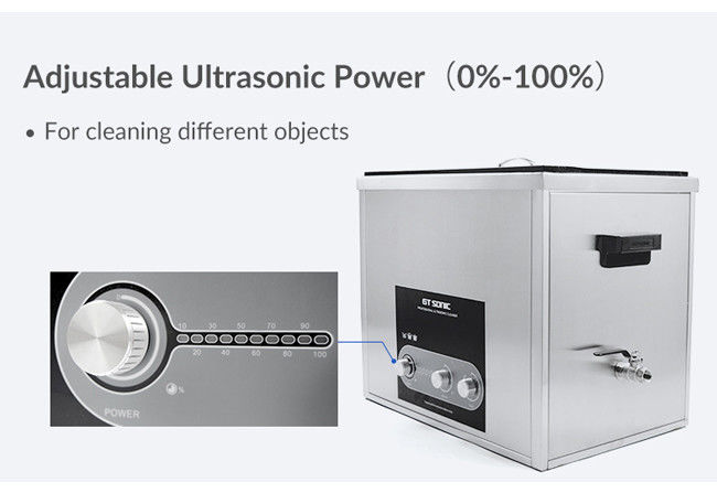 SUS304 Tank 36L Large Ultrasonic Cleaner 0-100% Power Adjustable Acid Proof 3