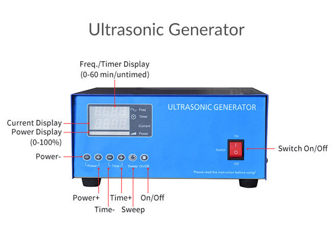 77L 28kHz / 40kHz Industrial Ultrasonic Cleaner Engine Block Parts Dpf Ultrasonic Bath 5