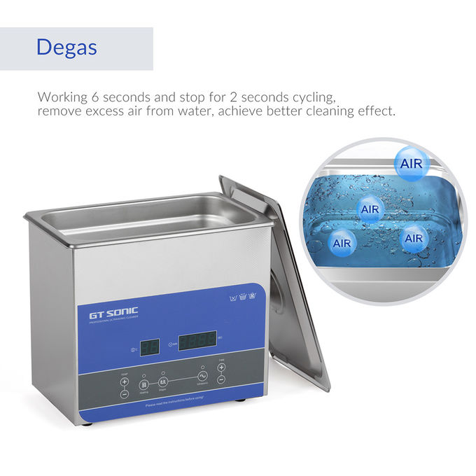 Digital Qualified Ultrasonic Cleaning Machine 3L Tank Capacity 2