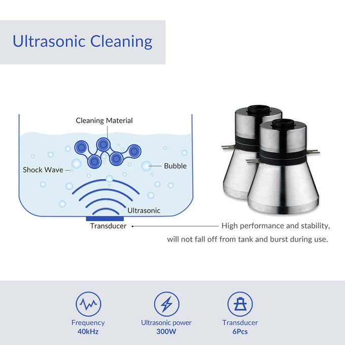 13L Ultrasonic Dental Cleaner 300W Stainless Steel Basket For Dental Instruments 2