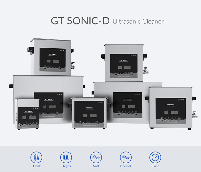GTSonic D Series Ultrasonic Cleaners with degas functions