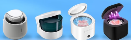 Clean Dentures with ultrasonic cleaning