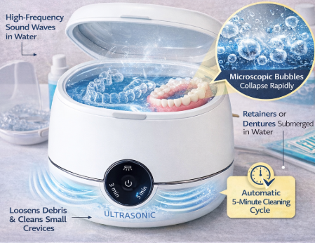 Latest company news about New Arrival Stylish Portable Ultrasonic Contact Lenses Cleaner GT-M2