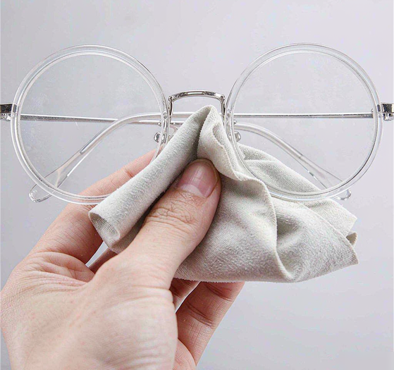 Eyeglasses being cleaned safely in water