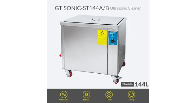 GT SONIC 144L 28kHz/40kHz industrial ultrasonic cleaning machine